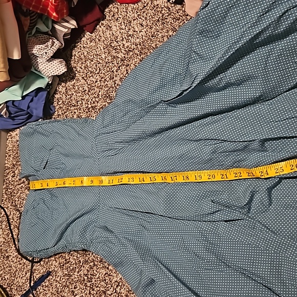 Girls of savoy. Women's size 0. Blue with white dots. stripes less dress. - Picture 5 of 10